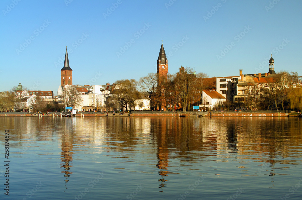 Berlin Köpenick, old town skyline with historic architecture town hall and city church