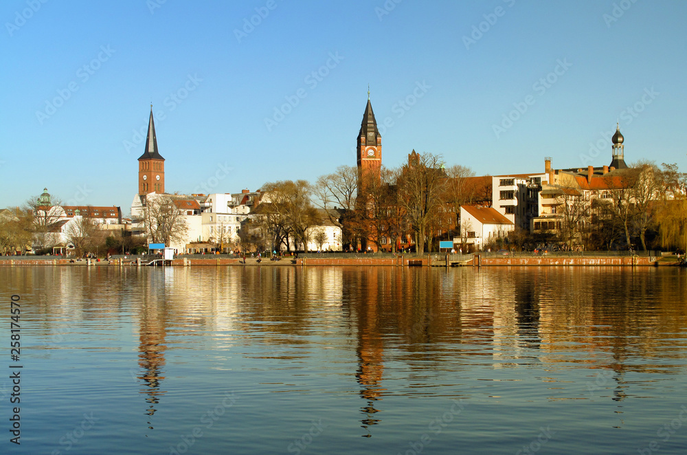 Berlin Köpenick, old town skyline with historic architecture town hall and city church Berlin Köpenick, old town skyline with historic architecture town hall and city church