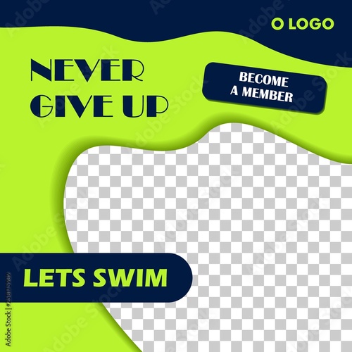 Social Media Sport Post Template Design Vector