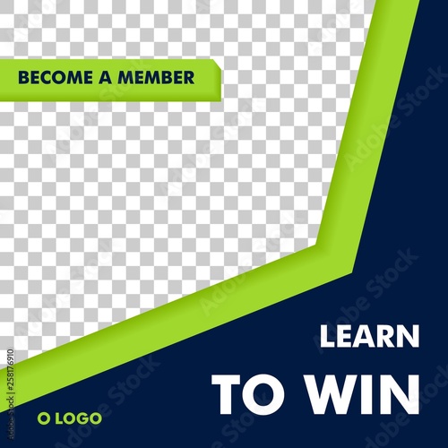 Social Media Sport Post Template Design Vector