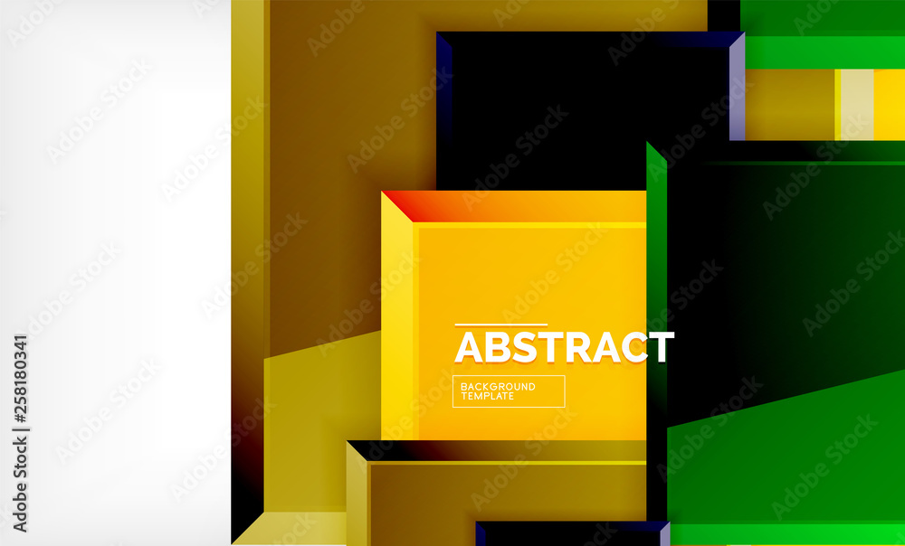 Geometric abstract background, modern square design Geometric abstract background, modern square design