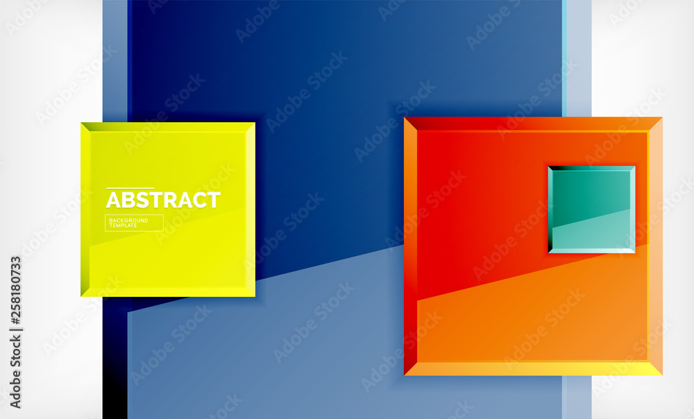 Geometric abstract background, modern square design Geometric abstract background, modern square design