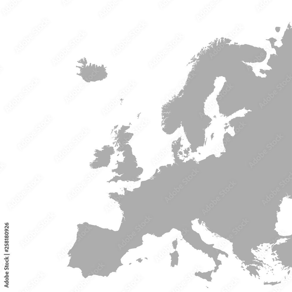 Fototapeta premium Vector europe map