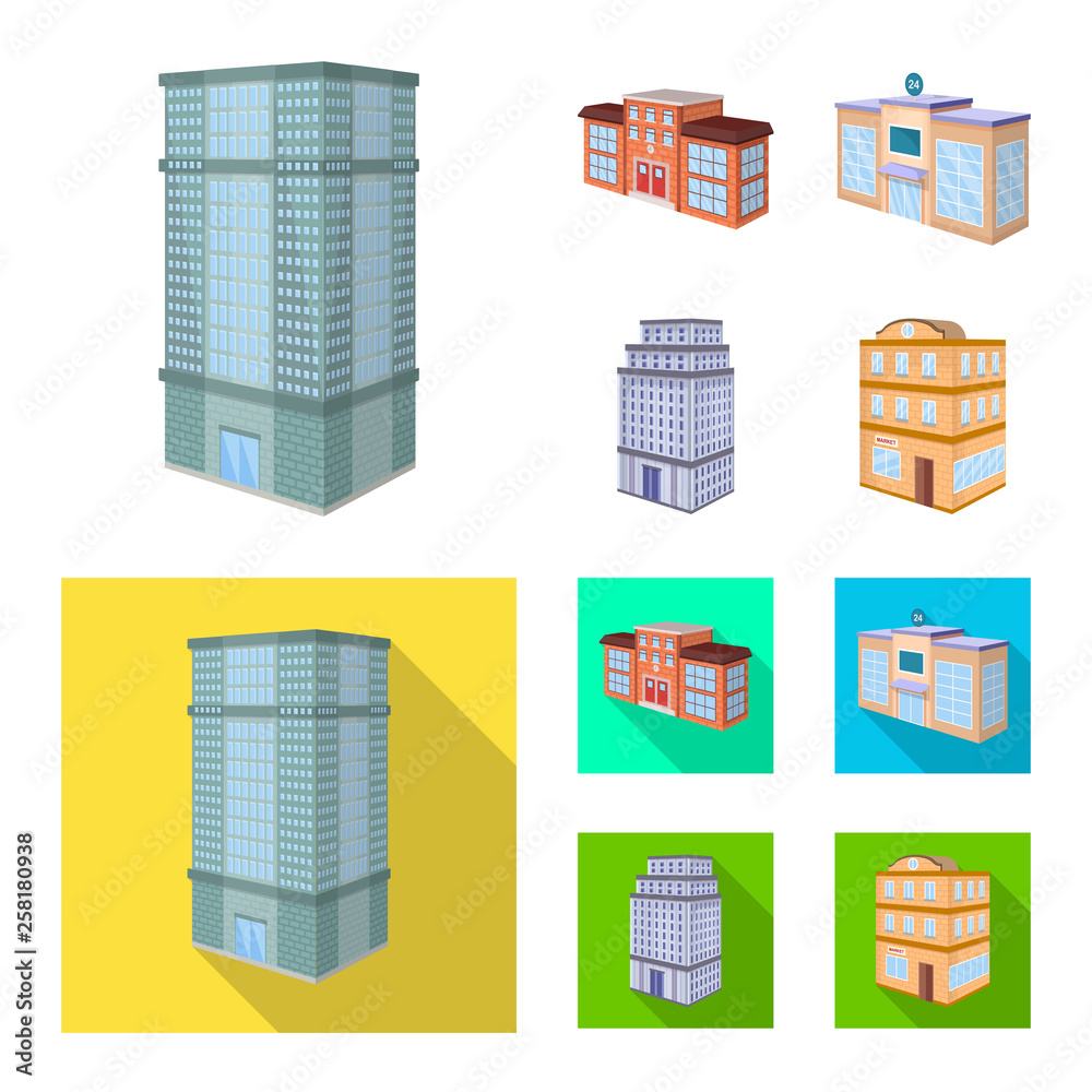 Isolated object of construction and building sign. Set of construction and estate stock symbol for web. Isolated object of construction and building sign. Set of construction and estate stock symbol for web.