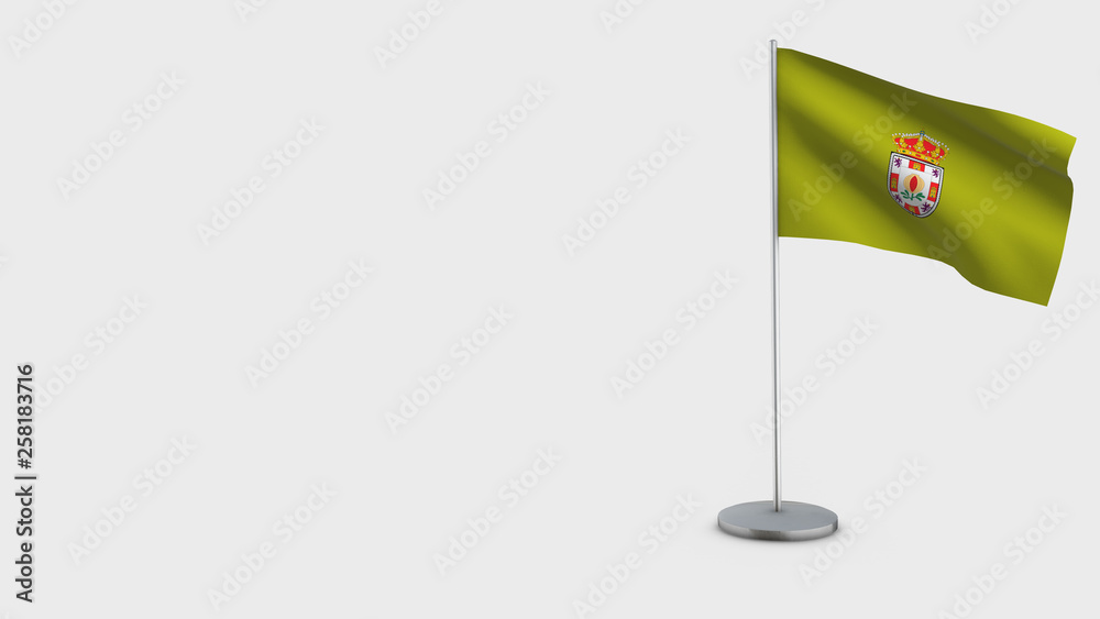 Granada 3D waving flag illustration. Granada 3D waving flag illustration.