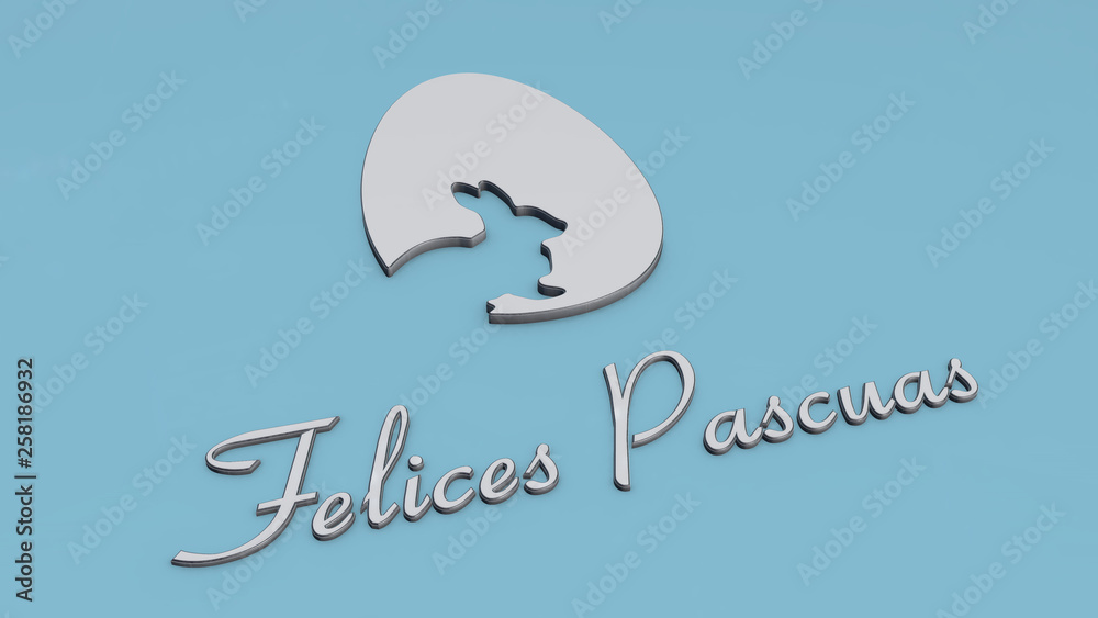 Fototapeta premium Easter Card with bunny and eggs