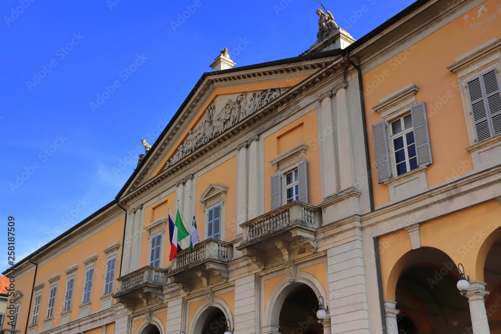 Palazzo storico a Novara in Italia, Historical Palace in Novara city in Italy 