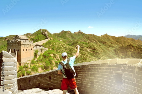 Summer view on Great Wall China