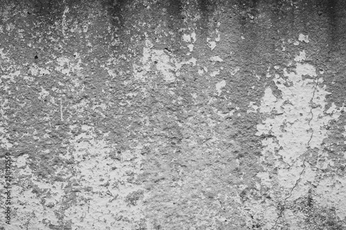 The texture of the old cement wall with scratches, cracks, dust, crevices, roughness, stucco. Can be used as a poster or background for design.