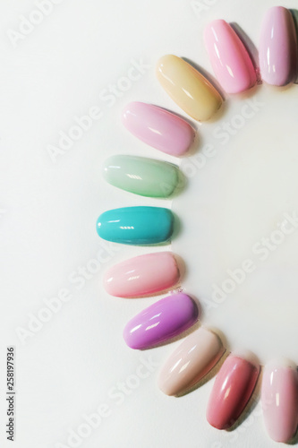 palette for choosing nail design