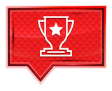 Trophy icon misty rose pink banner button