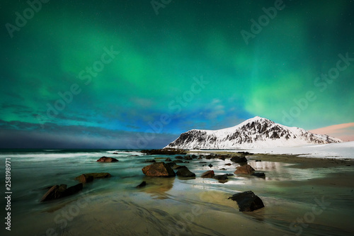 Aurora borealis over Norway
