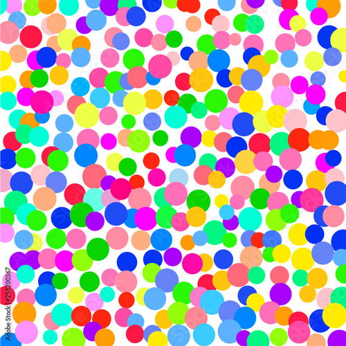 Wallpaper Mural Bright colorful confetti on a white background.        Torontodigital.ca