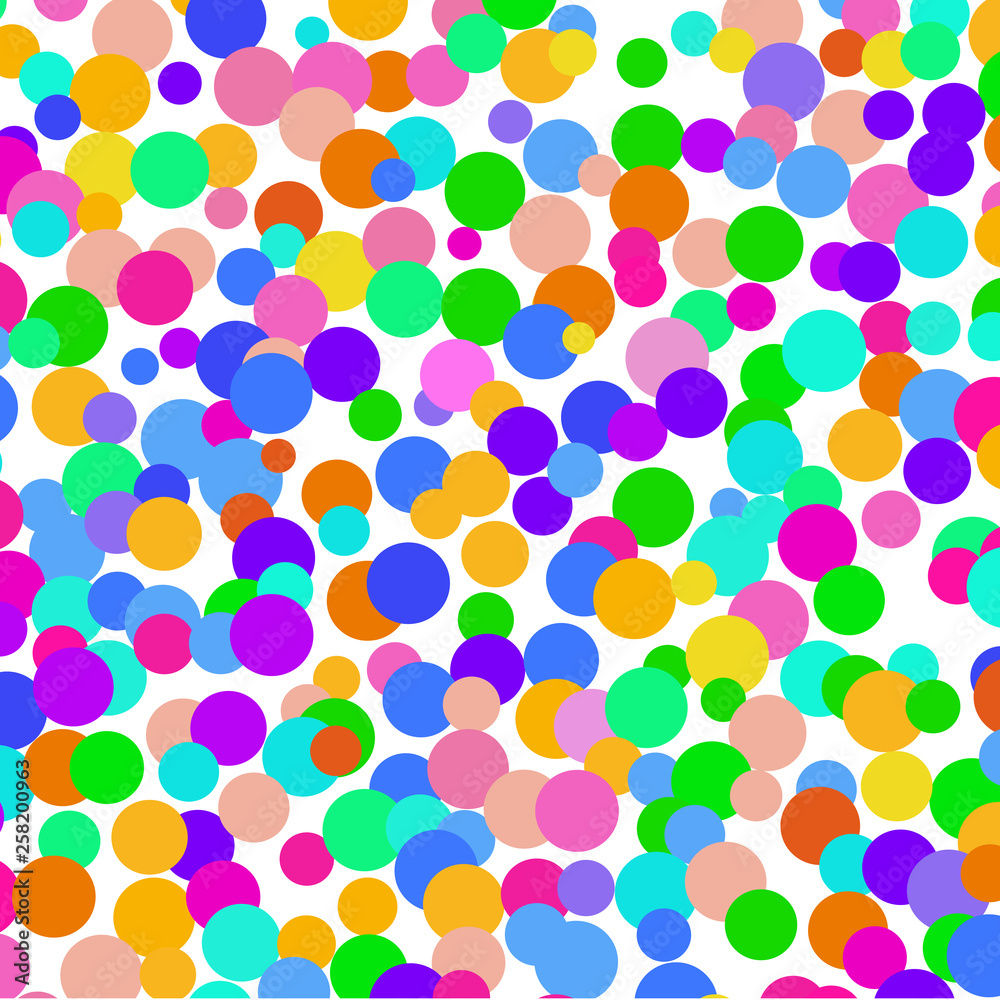 Bright colorful confetti on a white background.       