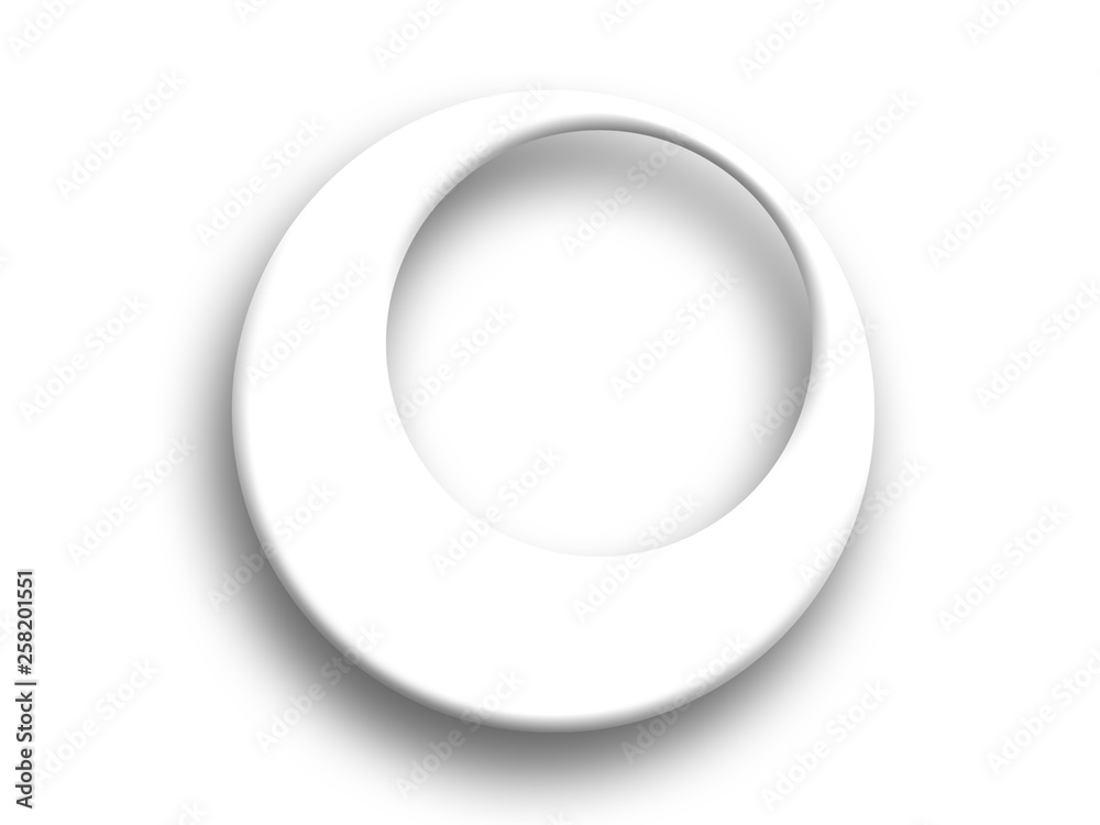 Modern White Design Circle Background