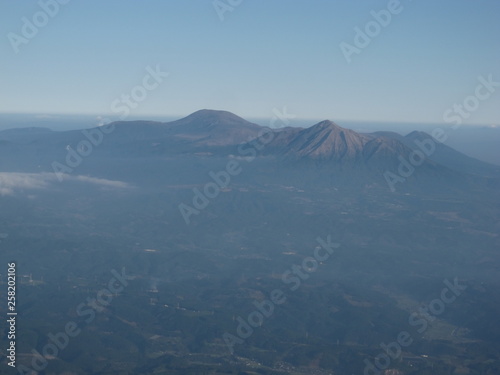 Kirishima mountain range in japan