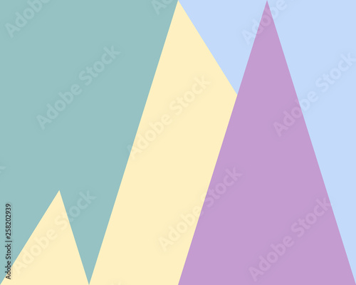 Yellow blue green lilac vector blurred rectangular background. Geometric background with triangle style with a gradient. The template can be used for a new background. Abstract soft colorful paper