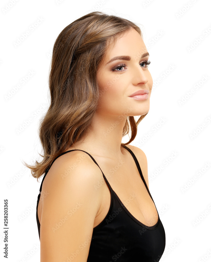 Beauty portrait of a young girl. Fresh Clean Skin Beauty portrait of a young girl. Fresh Clean Skin