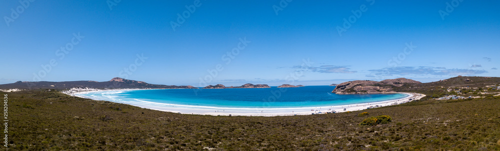 Aerial shot of Lucy Bay beach, Cape Le Grand National Park, Western Australia