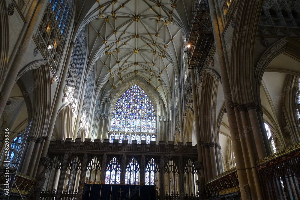 Inside York Minster - Yorkshire, England, UK