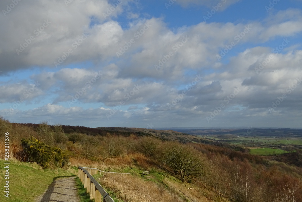 Naklejka premium Views from Sutton Bank and Kilburn, North Yorkshire Moors, England, UK