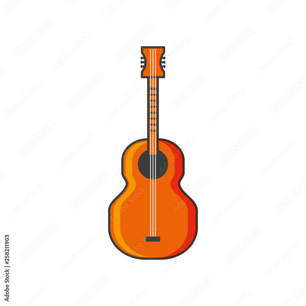 acoustic guitar instrument icon