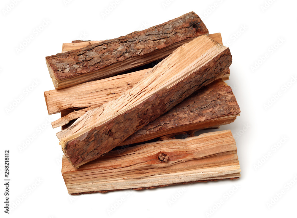 Pile of firewood isolated on a white background Pile of firewood isolated on a white background