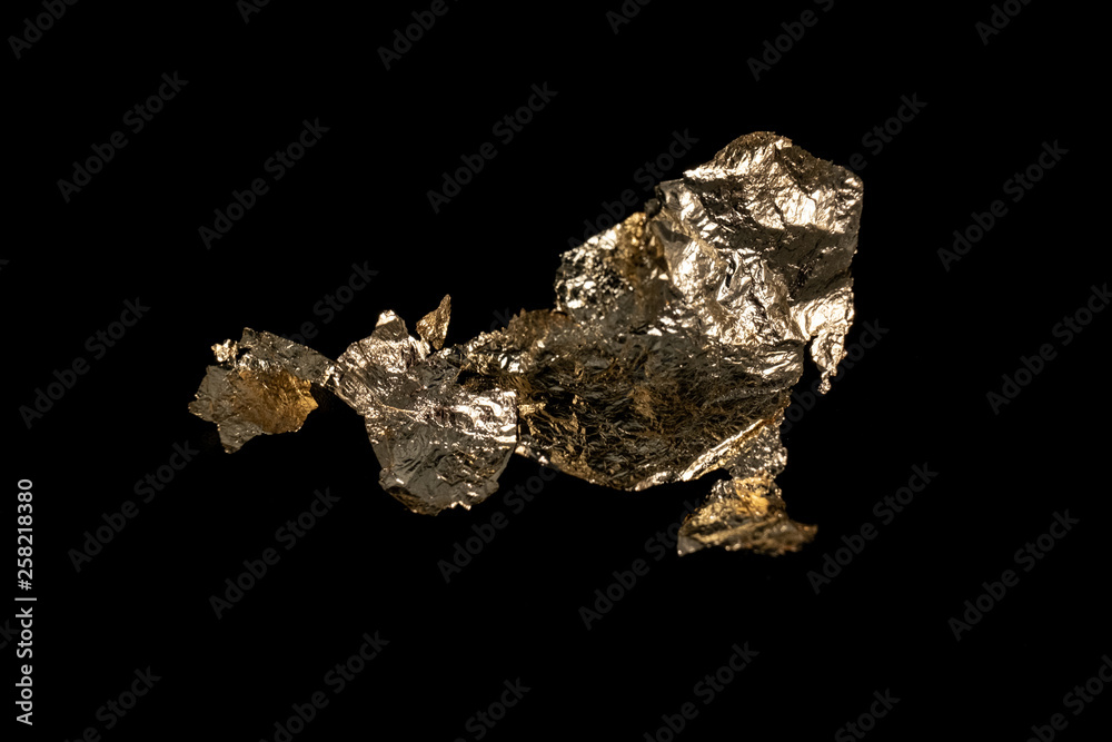 Gold Leaf on Black Gold Leaf on Black