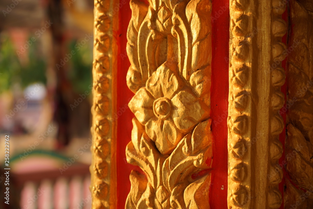 thai art in temple 