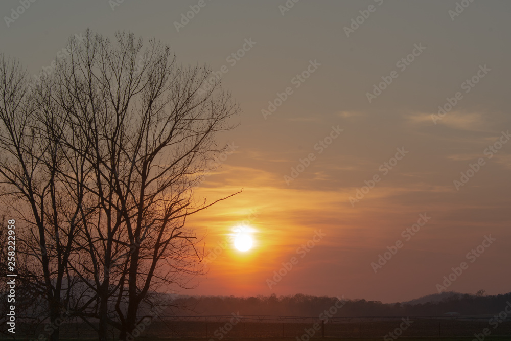 Hazy Albama sunset Hazy Albama sunset