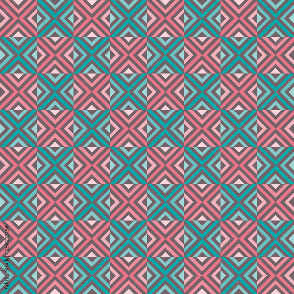 Art Deco Seamless Pattern - Repeating pattern design with art deco motif in vintage colors Art Deco Seamless Pattern - Repeating pattern design with art deco motif in vintage colors