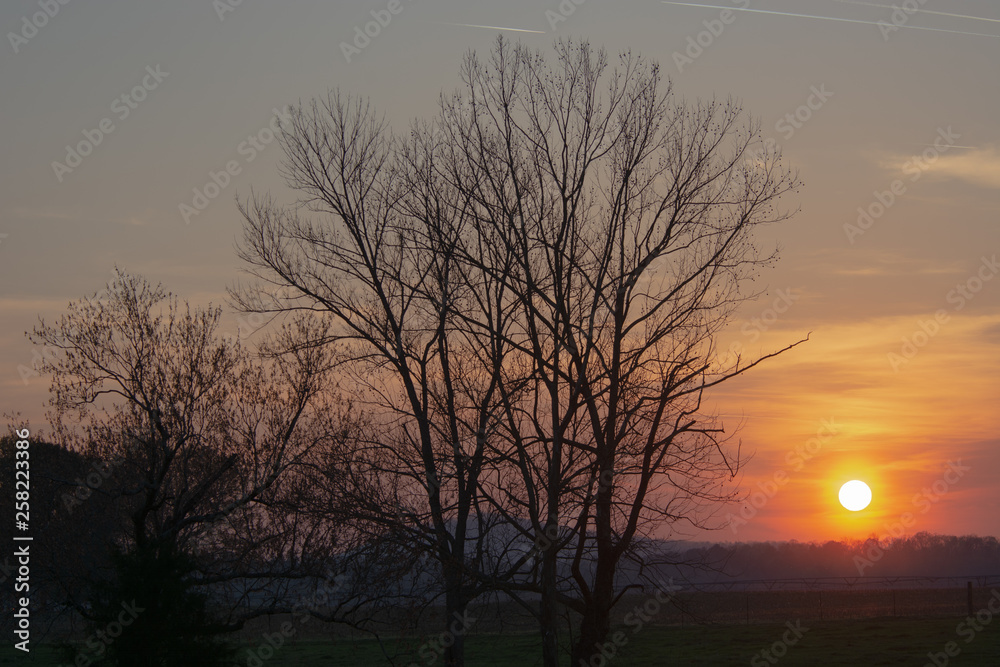 Hazy Albama sunset Hazy Albama sunset