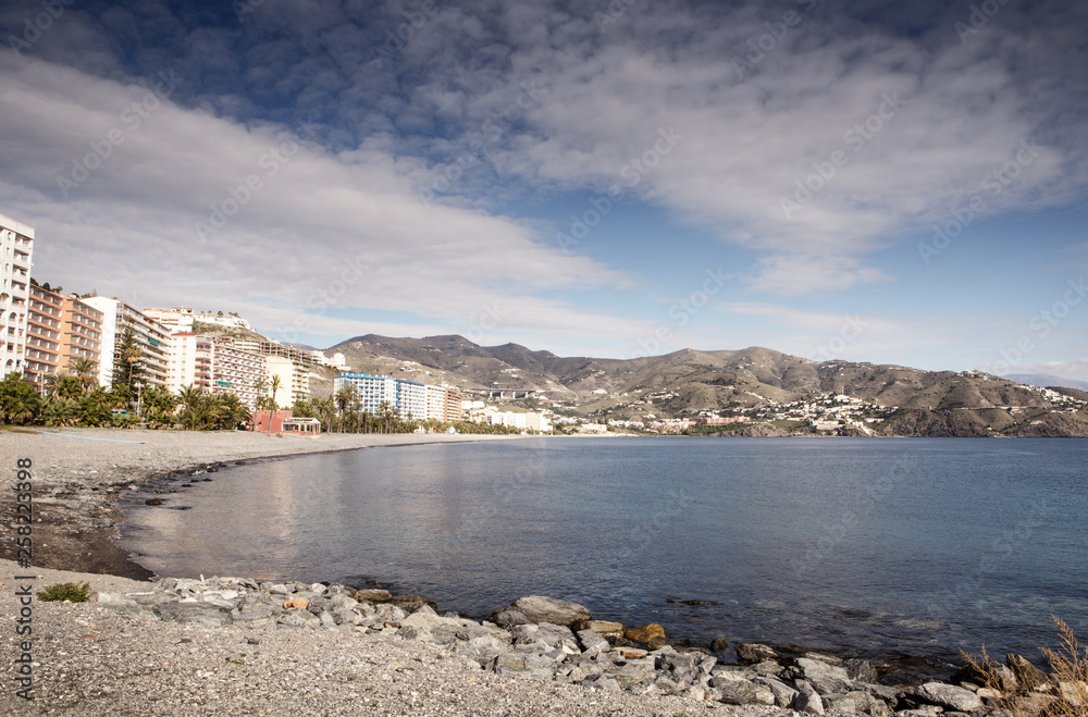 Fototapeta premium seaside town of almunecar