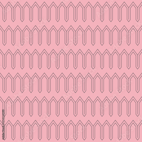 Art Deco Seamless Pattern - Repeating pattern design with art deco motif in vintage colors