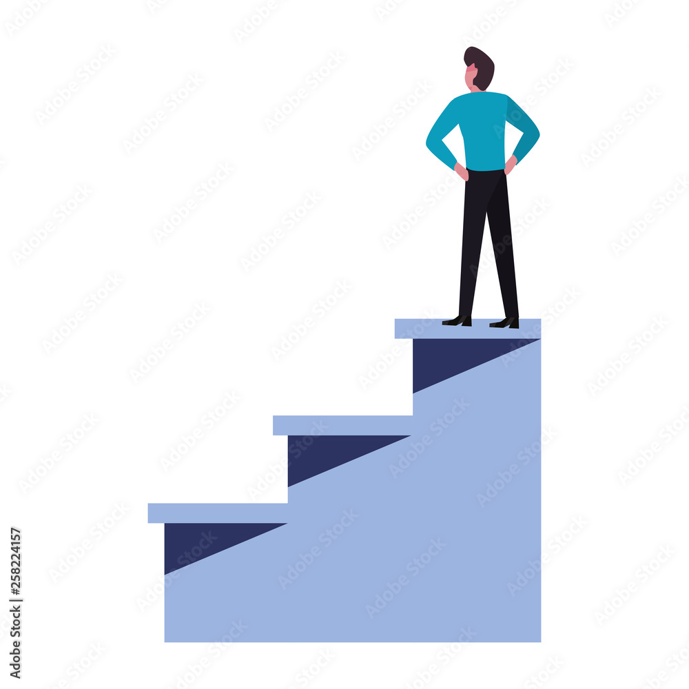 businessman success ladder businessman success ladder