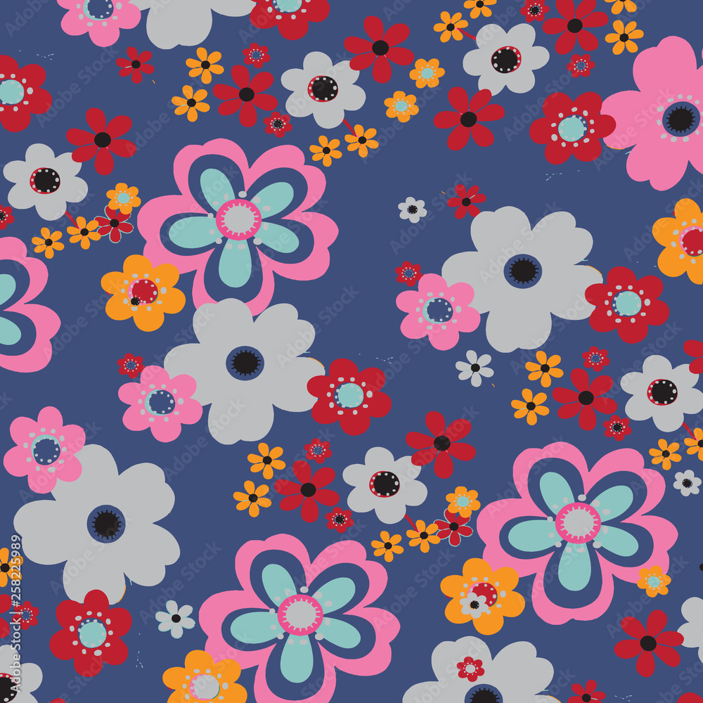Floral background for textiles. Floral background for textiles.