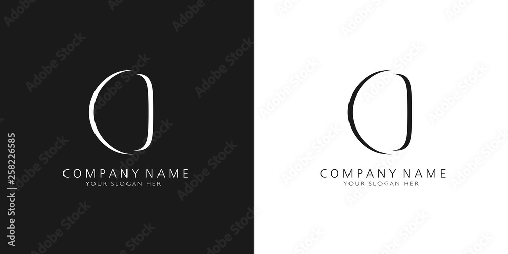 O logo letter design O logo letter design