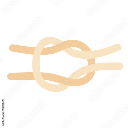 knot flat illustration on white