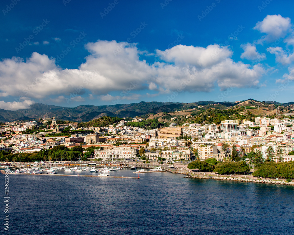 Cityscape of Messina Italy