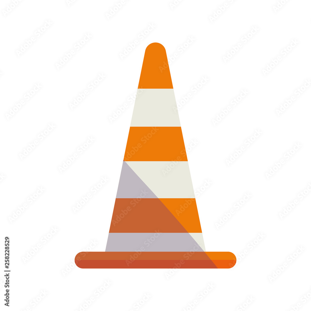 construction cone isolated icon construction cone isolated icon