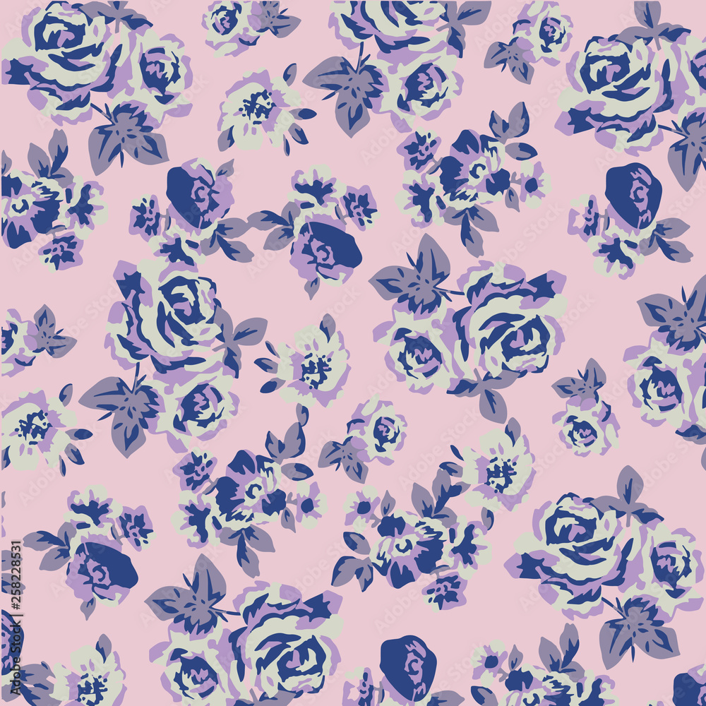 Floral background for textiles. Floral background for textiles.