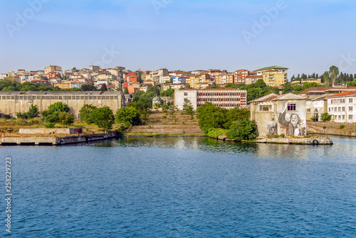 Istanbul, Turkey, 17 May 2015: Shipyard, Golden Horn, Halic, Eyup, Pierloti