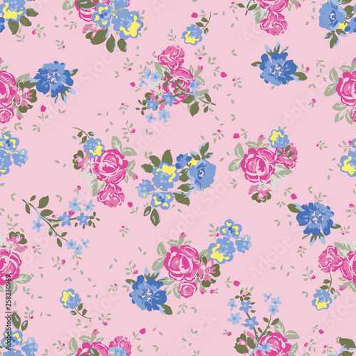 Floral background for textiles.