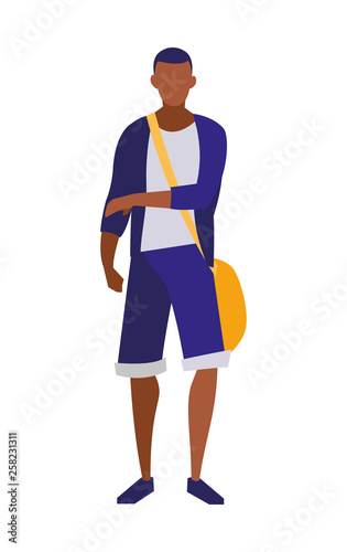 young black boy student modeling