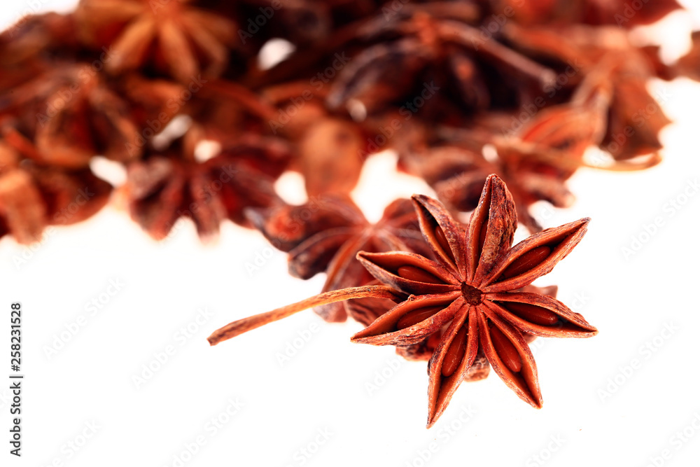 Obraz premium Anise isolation in the white background