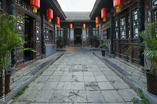 Gao s traditional house  this residence of ancient times is a famous destination in the city  Xian  Shaanxi  China