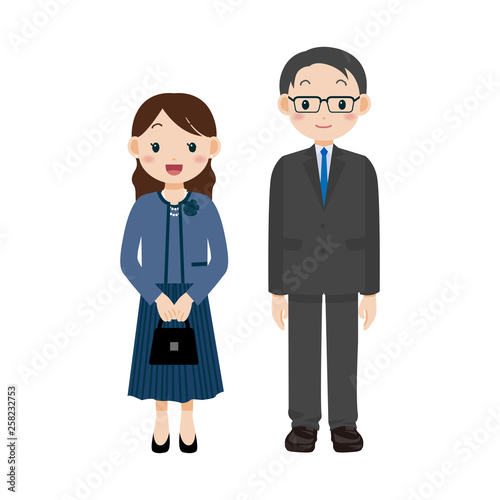 両親　入学式　卒業式　セレモニー