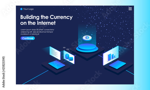 CRYPTOCURRENCY LANDING PAGE ILLUSTRATION