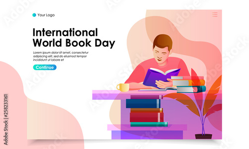 WORLD BOOK DAY LANDING PAGE ILLUSTRATION