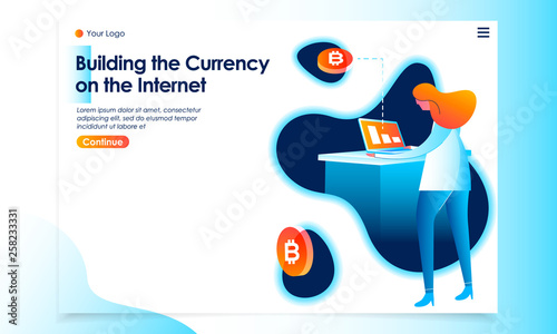 CRYPTOCURRENCY LANDING PAGE ILLUSTRATION